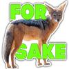 for Fox Sake Decal/Sticker - Mordern Animal Art - 3.75 x 4 - for Car, Truck, Laptop - Funny view 1