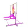 Athletic Bar Gymnastics Bar Kip Bar for Kids Gymnastic Training, Adjustable Height Horizontal Bar Professional Junior Gymnast Gymnastic High Bar, Asymmetric Bar Expandable 3 to 5 FT Cushioned Bar Pink view 4