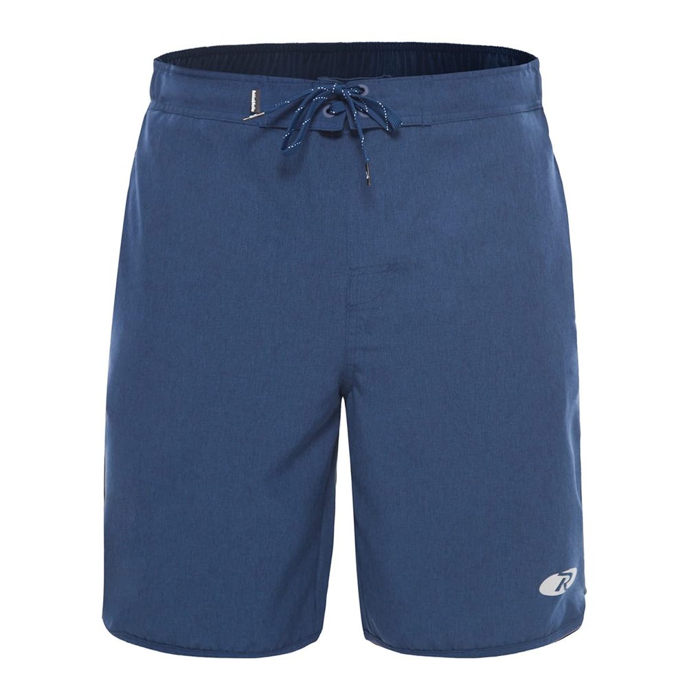 Rokka&Rolla Men's Swim Trunks Quick Dry Stretch Beach Shorts Swimwear Bathing Suit with Mesh Lining Navy