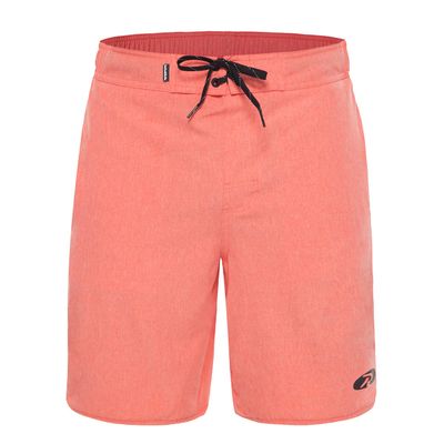 Rokka&Rolla Men's Swim Trunks Quick Dry Stretch Beach Shorts Swimwear Bathing Suit with Mesh Lining Peach