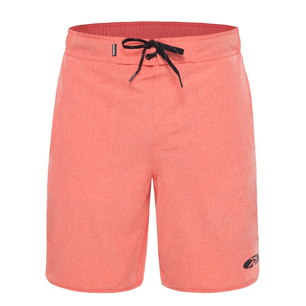 Rokka&Rolla Men's Swim Trunks Quick Dry Stretch Beach Shorts Swimwear Bathing Suit with Mesh Lining Peach