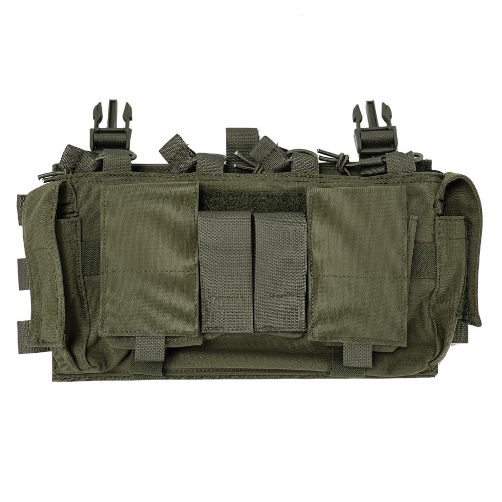 EMERSONGEAR Tactical Magazine Pouch,pouch Tactical Vest Chest Rig Bag with MF Style Gen IV Compatible Placards for Magazines