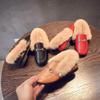 TangDao Toddler Little Big Kids Boat Dress Shoes Soft Slip-on Flats Shoes with Fur Girls Boys Comfort Loafers Leather Warm Dress Shoes for Girls (13, Brown, Numeric_13) view 4