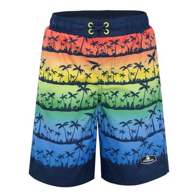 Rokka&Rolla Boys' Swim Trunks UPF 50+ Quick Dry Bathing Suit Swimwear Beach Shorts with Mesh Lining