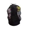 Likense Mesh Soccer Ball Bag, Extra Large Football Shoulder Bag Drastring Bag Net Ball Carrying Storage Sack for Football Basketball Volleyball, Can Hold 15 Balls view 1