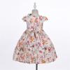 Cosplay Life Elegant Flower Dress for Girls Young Adults Fashion Bow Flower Waistline Kids Party Festival Ages 2-6 Years Old (Champagne, 4YRS) view 2