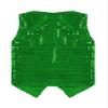FEESHOW Kids Boys Girls Glittery Sequins Sleeveless Button Closure Vest Jacket for Stage Performance Show Dancewear Dark Green 7-8 Years view 4