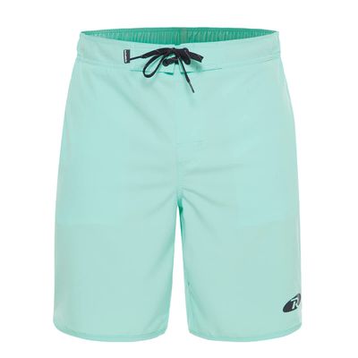 Rokka&Rolla Men's Swim Trunks Quick Dry Stretch Beach Shorts Swimwear Bathing Suit with Mesh Lining Teal