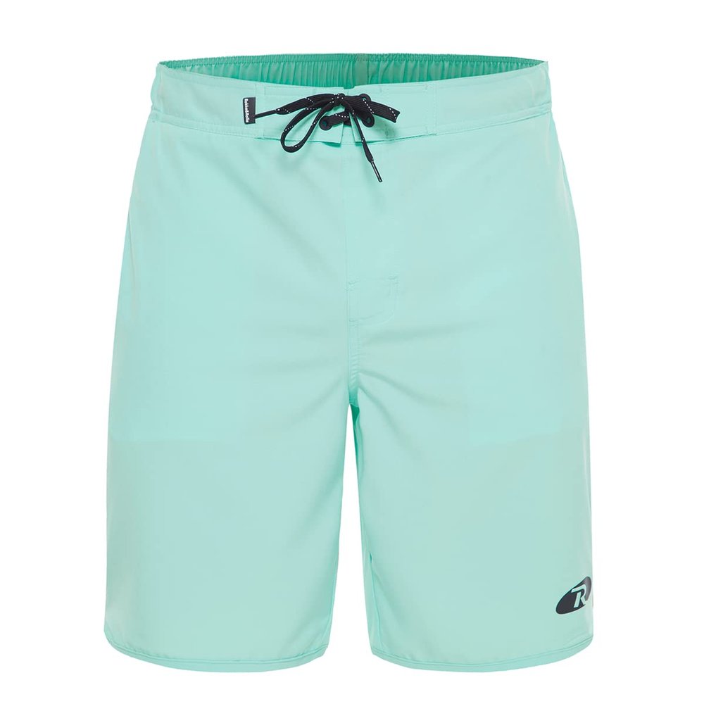 Rokka&Rolla Men's Swim Trunks Quick Dry Stretch Beach Shorts Swimwear Bathing Suit with Mesh Lining Teal