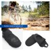 Create idea 1 Pair of Riding Half Palm Shoe Covers Shoe Toe Windproof Thermal Outdoor Cycle Overshoes Protector for Mountain Road Cycling Shoes Black view 2