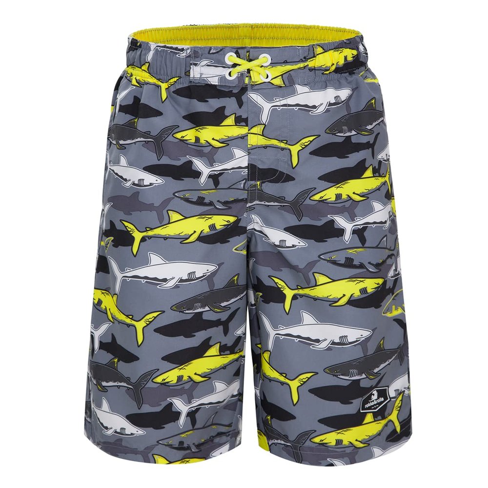 Rokka&Rolla Boys' Swim Trunks UPF 50+ Quick Dry Bathing Suit Swimwear Beach Shorts with Mesh Lining