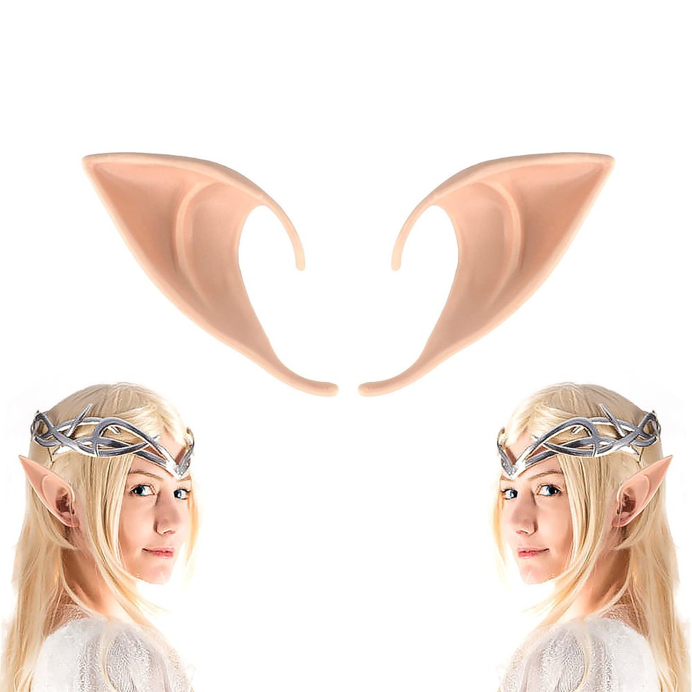 Cosplay Fairy Pixie Elf Ears - Party Dress Up Costume Masquerade Accessories for Halloween Christmas