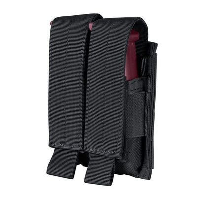Hook and Loop Tactical Double Stack Multi-Purpose Modular Mag Pouch - Black