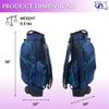 RJ Sports Carter 14 Way Divider Top Transport Golf Cart Bag with Wheels/Handle (Palm Coast) view 2