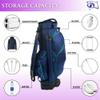 RJ Sports Carter 14 Way Divider Top Transport Golf Cart Bag with Wheels/Handle (Palm Coast) view 3