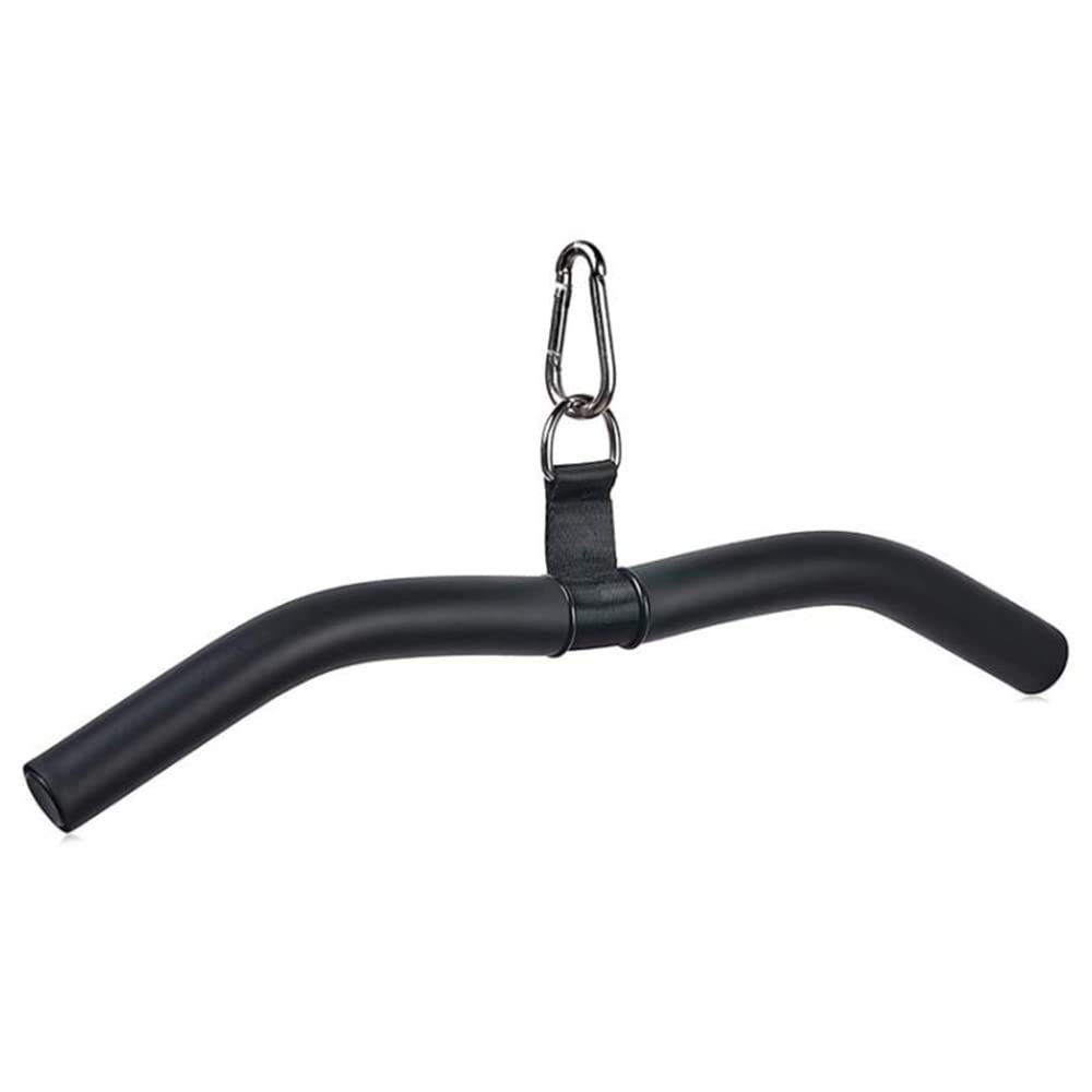 MDDW Curl LAT Pull Down Bar, Cable Attachment Tricep Press Down Bar with Full Rotation, Exercise Pulldown Straight Bar with Non-Slip Handle