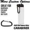 LaserGram Personalized Water Bottle, Keep Calm and Play Volleyball, Stainless Steel Double Wall Vacuum Insulated with Flip Top Straw, Custom Engraved Gift (20oz / 590ml White) view 4