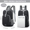 G4Free Mini 10L Hiking Daypack Small Hiking Backpack Cycling Compact Shoulder Backpack Outdoor for Men Women(Black) view 2