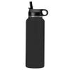 LaserGram Personalized Water Bottle, Trumpet, Stainless Steel Double Wall Vacuum Insulated with Flip Top Straw, Custom Engraved Gift (40oz / 1180ml Black) view 2