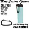 LaserGram Personalized Water Bottle, Sea Turtle Family, Stainless Steel Double Wall Vacuum Insulated with Flip Top Straw, Custom Engraved Gift (20oz / 590ml Teal) view 4