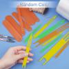SUPERFINDINGS Fishing Netting Needle Repair Kits Including 1pc Sharp Steel Scissors 9 Sizes Plastic Fishing Net Shuttle and 6 Sizes Plastic Mending Fishing Net Tools view 3