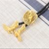 Bolo Ties for Men Western - 3D Cowboy Hat Bolo Tie with Vintage Cowboy Boots Bolo Tie Western Bolotie Cowboy Bola Tie (Gold Cowboy Hat Tie) view 4