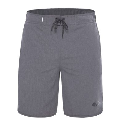 Rokka&Rolla Men's Swim Trunks Quick Dry Stretch Beach Shorts Swimwear Bathing Suit with Mesh Lining Grey