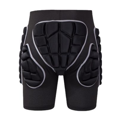 Q-FFL Protective Padded Shorts, Adults Hip Protection Pads, Breathable Protective Gear for Snowboard Ski Ice Skating Skateboard (Size : Large)