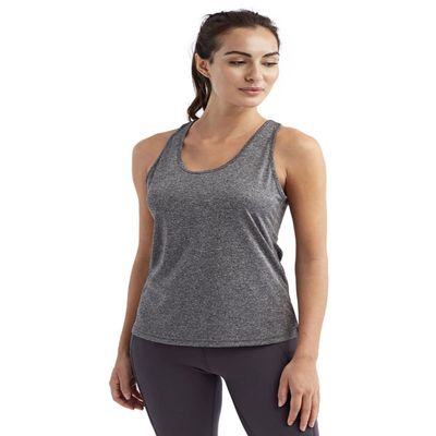 TriDri Ladies' Yoga Knot Tank XL Black Melange