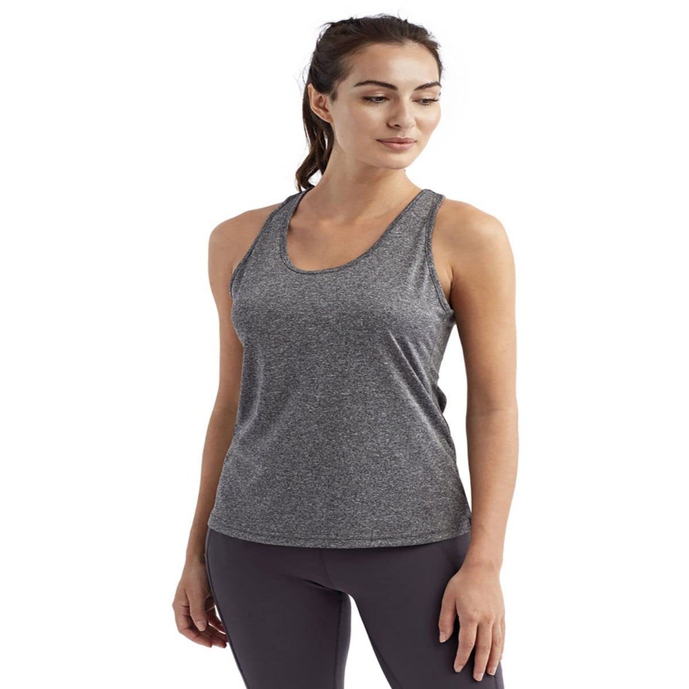 TriDri Ladies' Yoga Knot Tank XL Black Melange