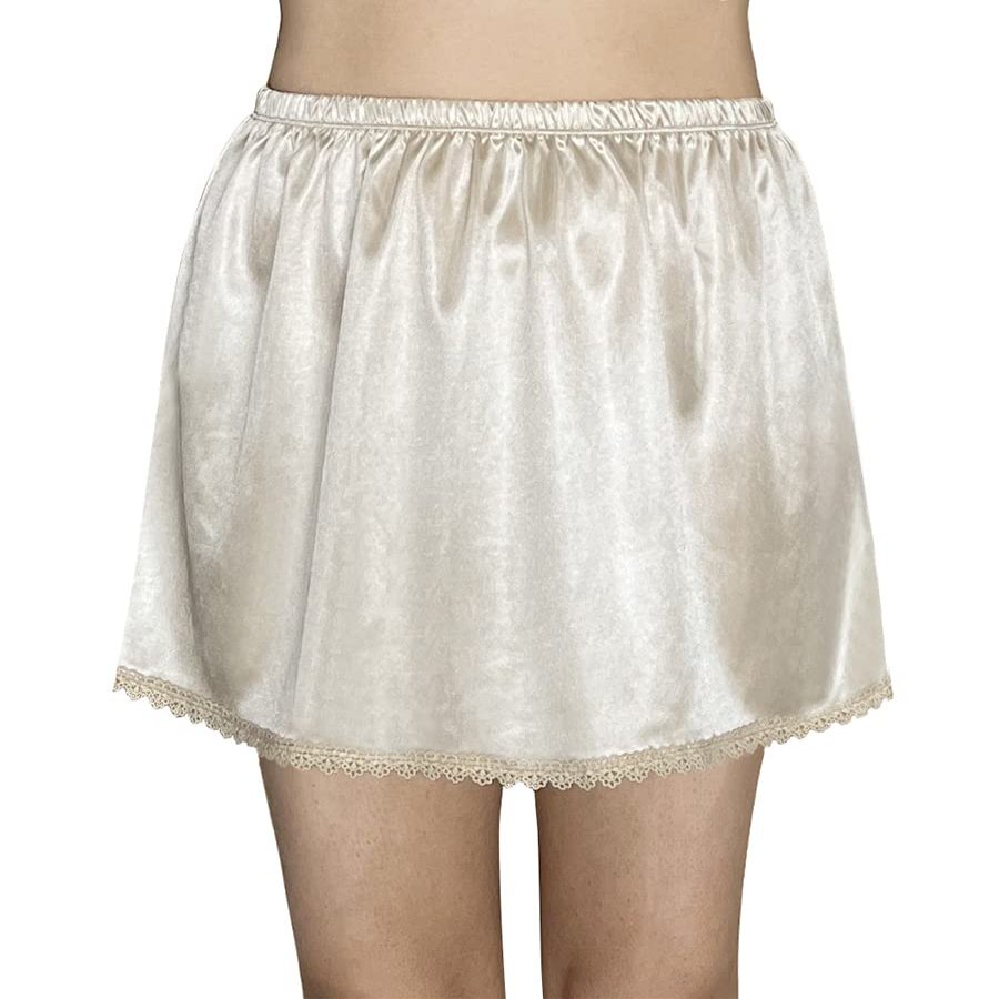 Brinkina women's half slips for under dresses slip shorts Daily Wear Casual A-line nude slip dress Short Underskirt 14inch (4XL, 101Neutral)