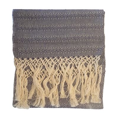 ALKIMIA INC Mexican Handmade Cotton Rebozo Shawl (Purple, Medium)