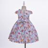 Cosplay Life Elegant Flower Dress for Girls Young Adults Fashion Bow Flower Waistline Kids Party Festival Ages 2-6 Years Old (Purple, 4YRS) view 2
