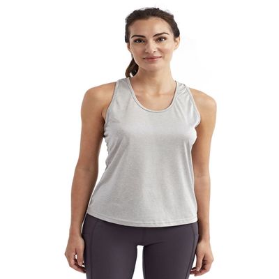 TriDri Ladies' Yoga Knot Tank XL Silver Melange