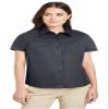 Harriton Ladies' Advantage Il Short-Sleeve Work Shirt 3XL Dark Charcoal view 1