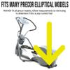 TreadLife Fitness Adjustable Rear Foot Leveler (Rubber) - Compatible with Most Precor EFX Ellipticals - 44916-102 view 3