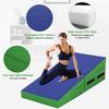 Gymnastics Mat 48x24 Inch Incline Tumbling Mats for Gymnastics for Home, Folding Gymnastics Wedge with Non-Slip Surface& Handles, Indoor/Outdoor Exercise Mat Cheese Wedge Mat for Kid Adults Workout view 4