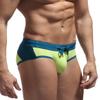 Trendy Underwear Men's Bikini Swim Trunks Shorts Beach Briefs Rope Belt Shorts (Men, X-Large, B35 Green) view 2