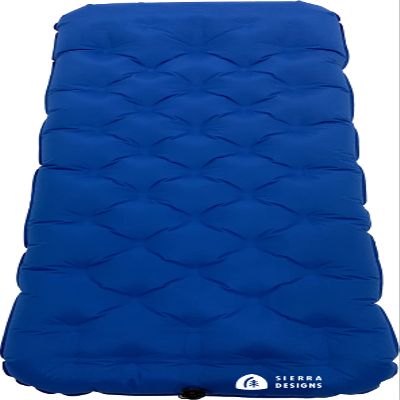 Sierra Designs Single Camping Air Bed Mattress for Car Camping, Travel, and Camp (Pump Included)