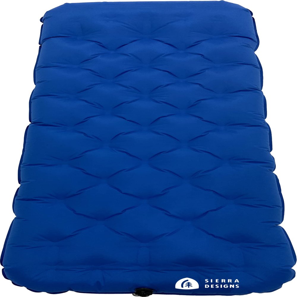 Sierra Designs Single Camping Air Bed Mattress for Car Camping, Travel, and Camp (Pump Included)