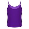 RUNQHUI Kids Girls Kids Girls Shiny Sequins Tank Top Camisole Ballet Dance Costume Performance Tee Shirt Purple 8 Years view 2