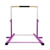 Athletic Bar Gymnastics Bar Kip Bar for Kids Gymnastic Training, Adjustable Height Horizontal Bar Professional Junior Gymnast Gymnastic Bar, Asymmetric Bar Expandable 3 to 5 FT Cushioned Bar Purple view 3