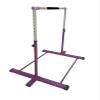 Athletic Bar Gymnastics Bar Kip Bar for Kids Gymnastic Training, Adjustable Height Horizontal Bar Professional Junior Gymnast Gymnastic Bar, Asymmetric Bar Expandable 3 to 5 FT Cushioned Bar Purple view 4