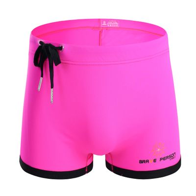 XIAYANG Trendy Underwear Men's Bikini Swim Trunks Shorts Beach Briefs Rope Belt Shorts (Men, Large, P10 Rose)