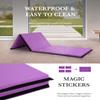 Gymnastics Mat for Kids Adults, 4x10x2 Gym Mat 2 Folding Extra Thick Tumbling Mats for Home, Anti-Tear Lightweight Pu Leather Exercise Mat with Carrying Handles, Fitness Aerobics Crash Panel Mat view 4