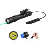 OLIGHT Odin GL M 1500 Lumens MLOK Mount Rechargeable Tactical Flashlight with Green Beam and White LED Combo, Removable Slide Rail Mount and Dual-Button Remote Pressure Switch (Black) view 1