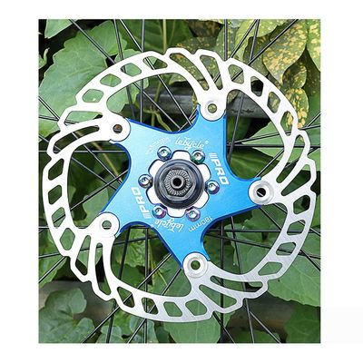 QHYRZE 140mm 160mm 180mm 203mm Bike Floating Disc Brake Rotor 6 Bolts Brake Disc for Road Mountain Bike MTB BMX Bicycle 83g (Color : Blue 203mm)