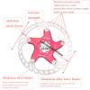 QHYRZE 140mm 160mm 180mm 203mm Bike Floating Disc Brake Rotor 6 Bolts Brake Disc for Road Mountain Bike MTB BMX Bicycle 83g (Color : Blue 203mm) view 2