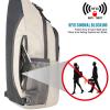 G4Free Sling Bag RFID Blocking Sling Backpack Crossbody Chest Bag Daypack for Hiking Travel(Ivory) view 2