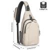 G4Free Sling Bag RFID Blocking Sling Backpack Crossbody Chest Bag Daypack for Hiking Travel(Ivory) view 3
